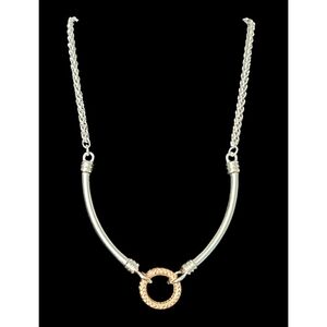 Lia Sophia Silver Bar Necklace